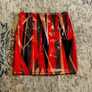NWT Luxe Vinyl skirt, Large